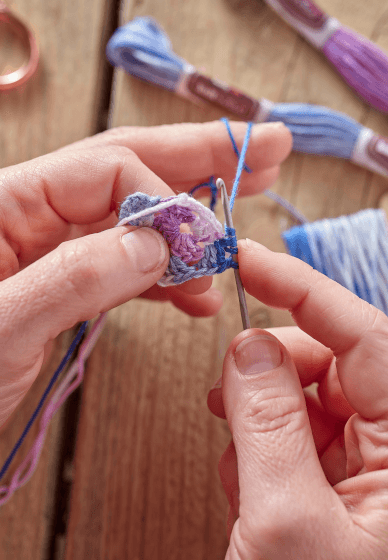 Granny Square Crochet Earrings Workshop