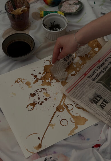 Guided Abstract Painting at Home