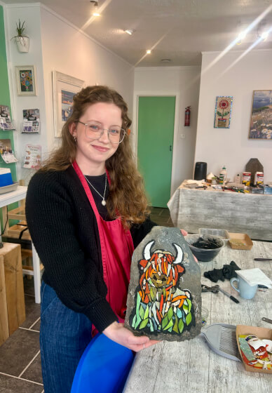 Half-day Garden Mosaics on Slate Workshop