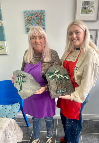 Half-day Garden Mosaics on Slate Workshop
