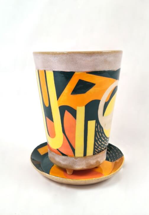 Handbuilt Pottery: Make a Plant Pot with Slip Decoration