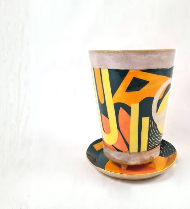 Handbuilt Pottery: Make a Plant Pot with Slip Decoration