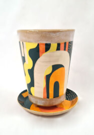 Handbuilt Pottery: Make a Plant Pot with Slip Decoration