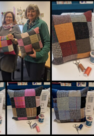 Harris Tweed Patchwork Cushion Workshop