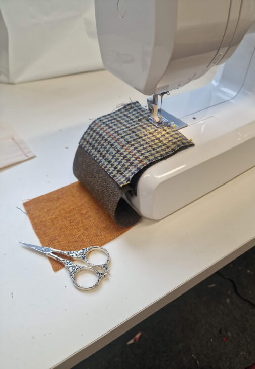 Harris Tweed Patchwork Cushion Workshop