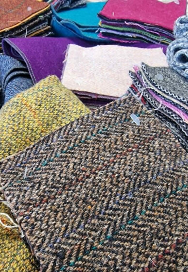 Harris Tweed Patchwork Cushion Workshop