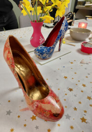 Heels and Bubbles Decoupage Workshop