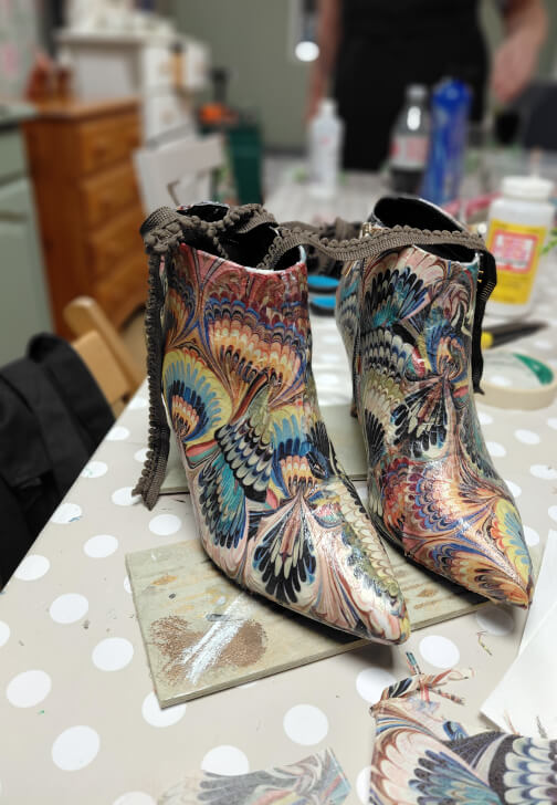Heels and Bubbles Decoupage Workshop