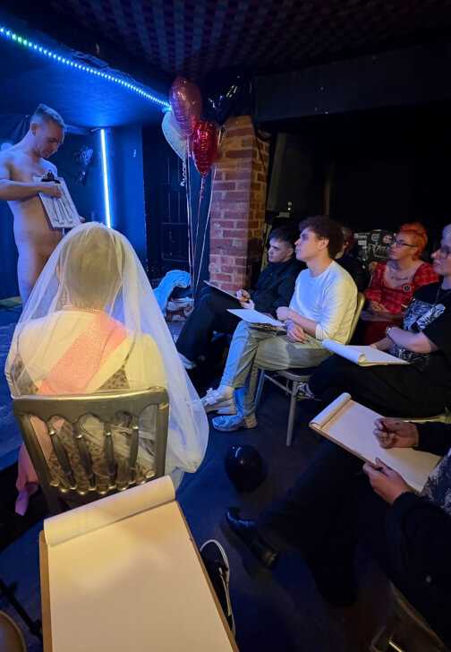 Hen Party Life Drawing in Edinburgh