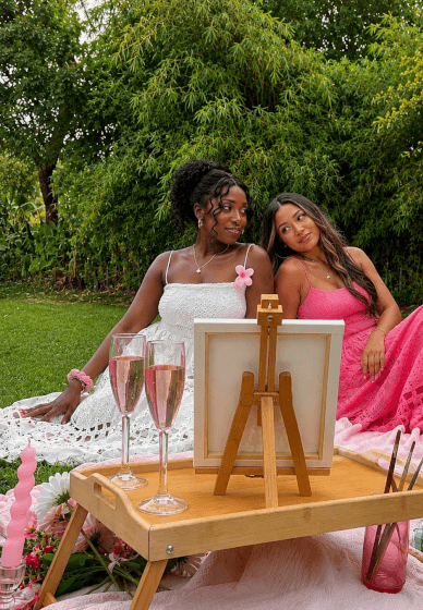 Hen Party Sip and Paint Picnic Experience
