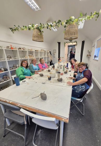 Highland Cow Pottery Workshop