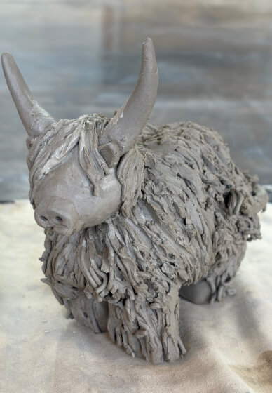 Highland Cow Clay Sculpting Workshop