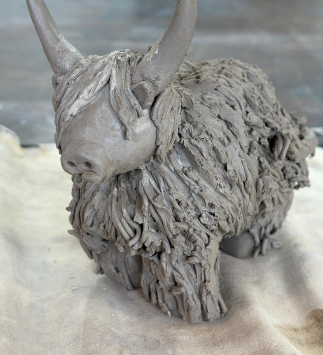 Highland Cow Clay Sculpting Workshop