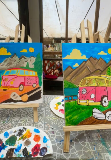 Hippy Van Painting Workshop