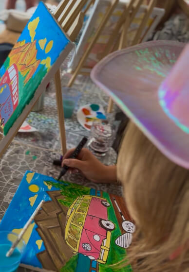 Hippy Van Painting Workshop