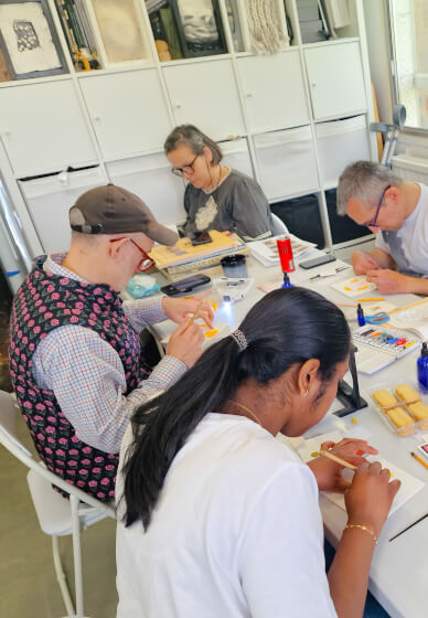 Illuminated Medieval Manuscript Letter Gilding Workshop