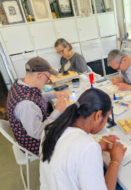 Illuminated Medieval Manuscript Letter Gilding Workshop