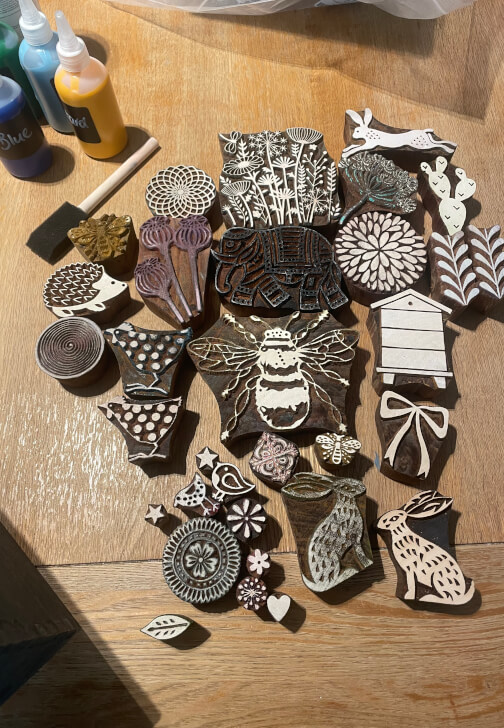 Indian Block Printing Workshop Kids and Teenagers