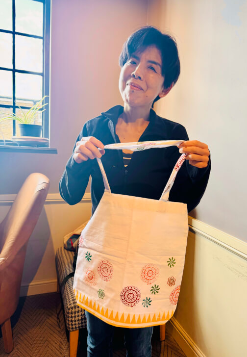 Indian Block Printing Workshop with Indian Tea and Snacks