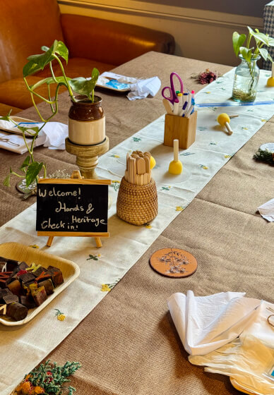 Indian Block Printing Workshop with Indian Tea and Snacks