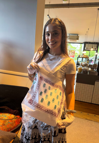Indian Block Printing Workshop with Indian Tea and Snacks