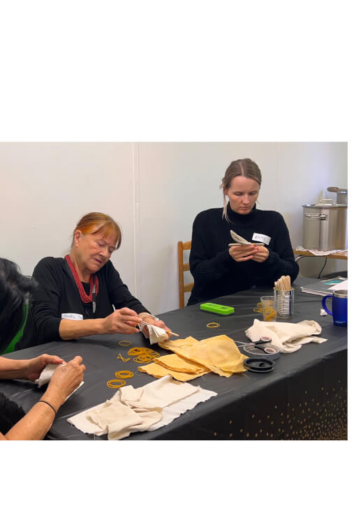 Indigo Dyeing Workshop Using Shibori