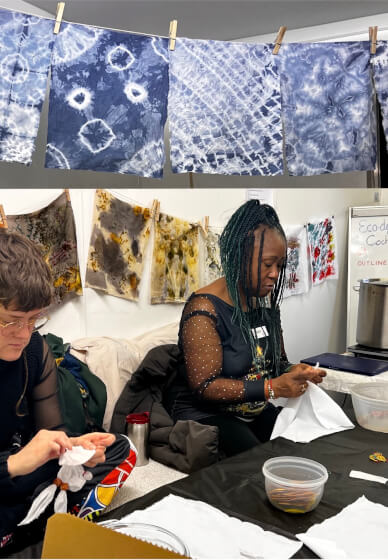 Indigo Dyeing Workshop Using Shibori