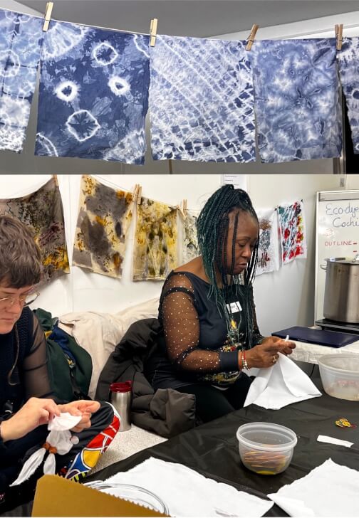 Indigo Dyeing Workshop Using Shibori
