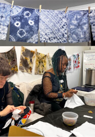Indigo Dyeing Workshop Using Shibori