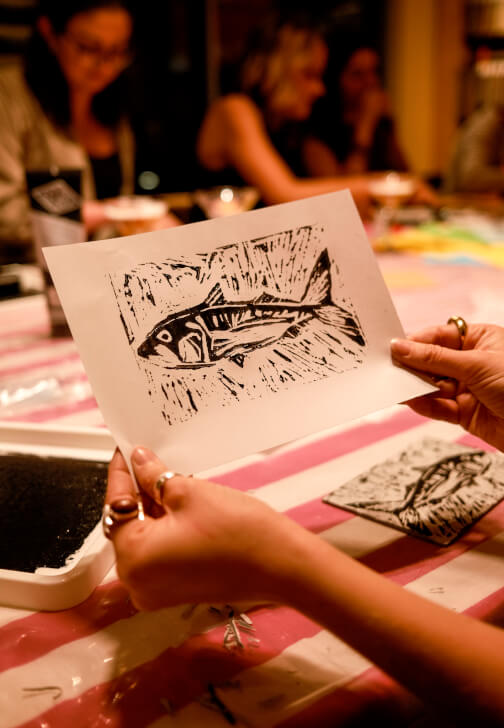 Ink and Drink Craft Class