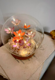 Japanese-Style UV Resin Floral Crystal Light Ball Making Workshop