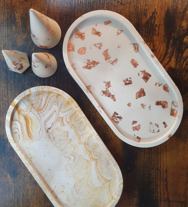 Jesmonite Tray and Ring Holders Workshop