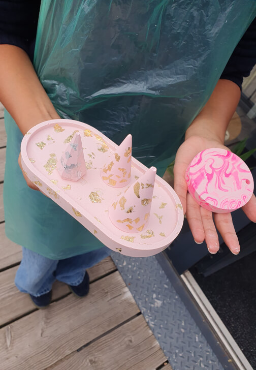Jesmonite Tray and Ring Holders Workshop