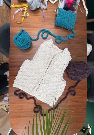 Jumbo Knit Gilet Workshop
