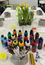 Kids Easter Concrete Planter Painting Workshop
