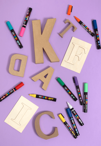 Kids Letter Decorating Workshop with POSCA