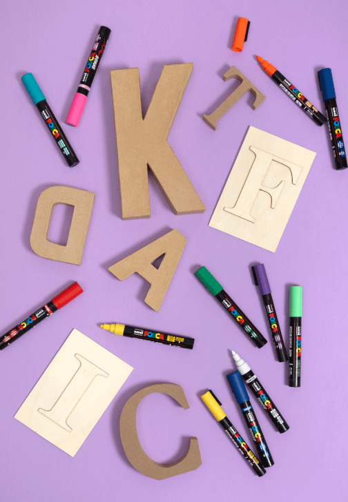 Kids Letter Decorating Workshop with POSCA