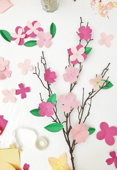 Kids' Paper Flower Workshop: Blossom Branch Manchester