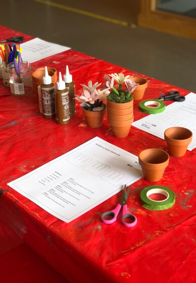 Kids' Paper Flower Workshop: Blossom Branch Manchester