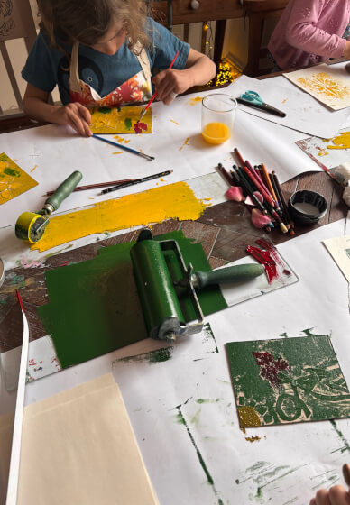 Kids' Summer Collograph Printing Workshop