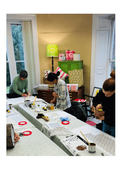 Lampshade Workshop: Block Printed Paper or Fabric