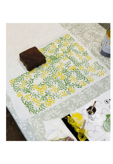 Lampshade Workshop: Block Printed Paper or Fabric