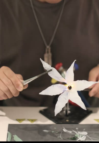 Lampwork Glass Flower Workshop