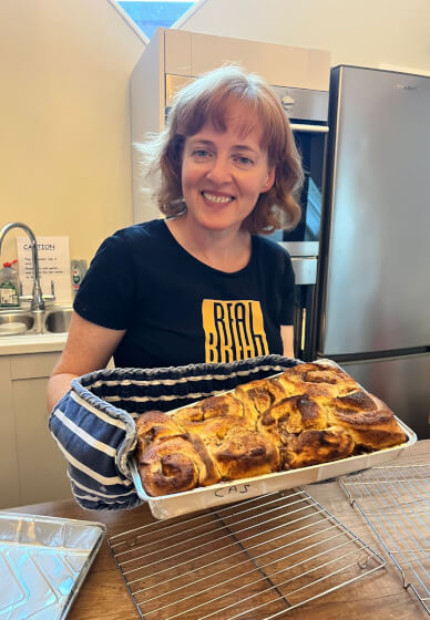 Learn to Bake Cinnamon Buns and English Muffins