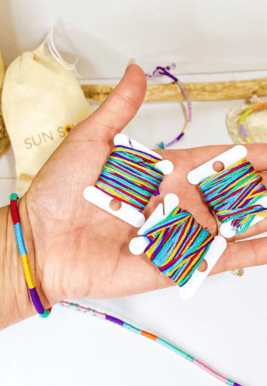 Make Your Own Friendship Bracelet Kit Rainbow Party Bag 