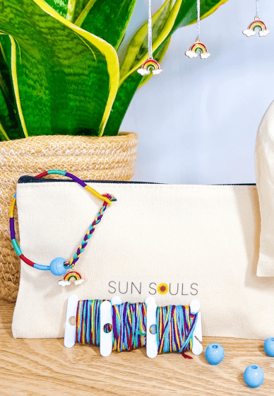 Make Your Own Friendship Bracelet Kit Rainbow Party Bag 