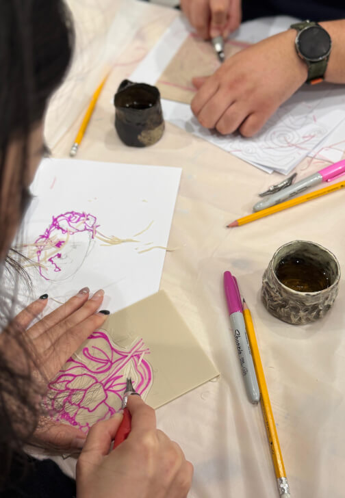 Lino and Clay: Tile Printing Workshop