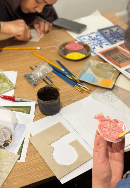 Lino and Clay: Tile Printing Workshop