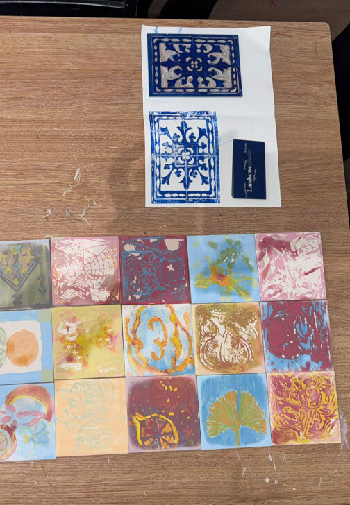 Lino and Clay: Tile Printing Workshop