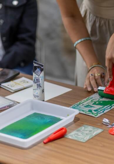 Lino and Clay: Tile Printing Workshop
